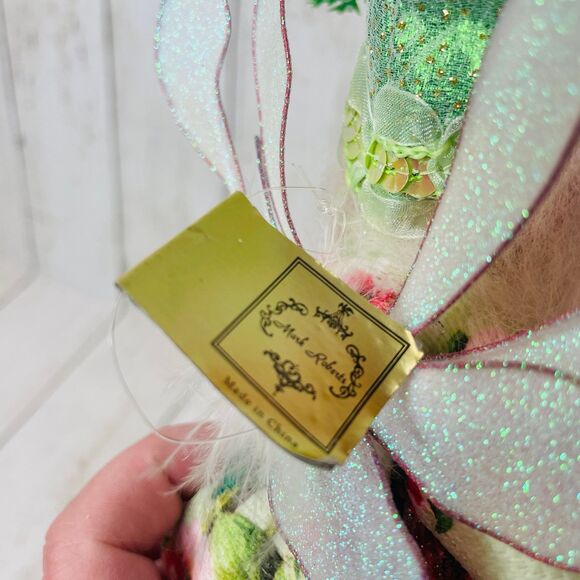 Mark Roberts Small Fairy Minty Green Hat Sweets Gumdrops in Striped Pants - Picture 8 of 10